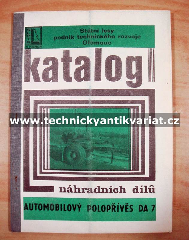 Automobilovýpřívěs DA7 - katalog náhradních dílů (1979)