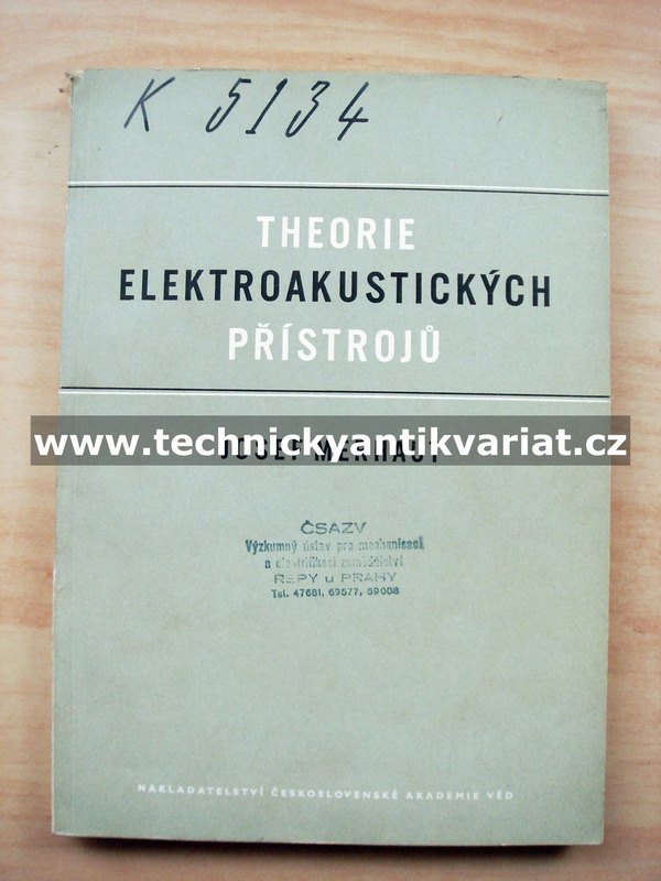 Theorie elektroakustických přístrojů I. - Josef Merhaut (1955)