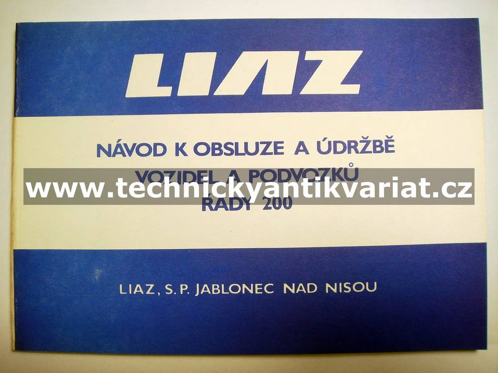 Liaz 200 - návod k obsluze (1991)