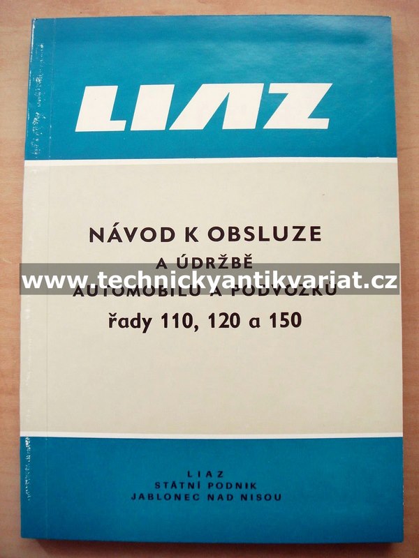 Liaz 110, 120 a 150 - návod k obsluze (1991)