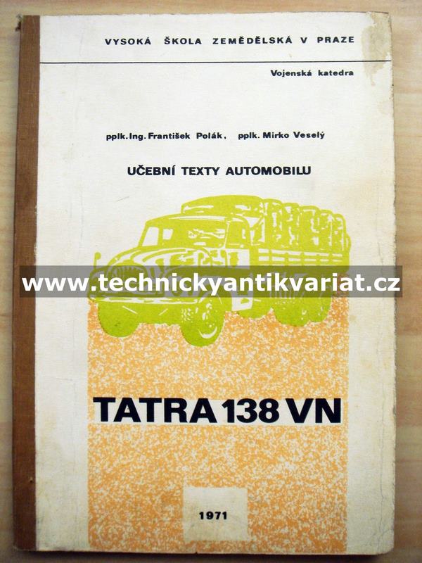 Tatra 138 VN - učební texty automobilu (1971)