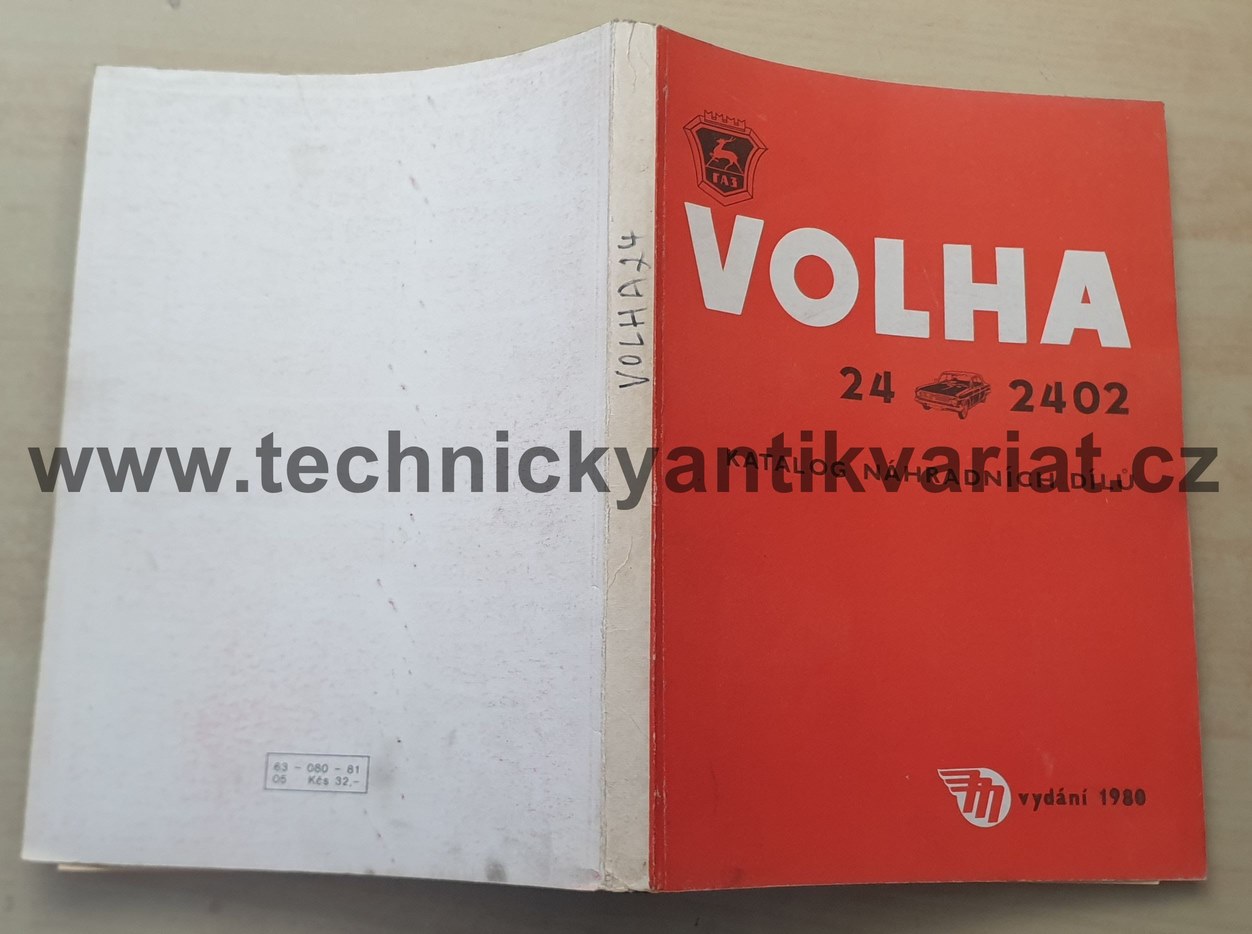 Volha 24 - katalog náhradních dílů (1980)