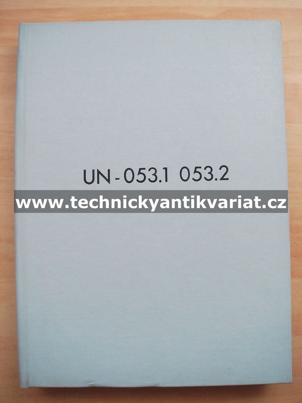 UN 053.1, 053.2 - katalog náhradných dielov (1980)