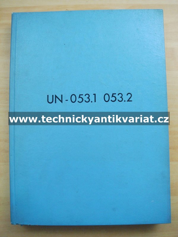UN 053.1, 053.2 - katalog náhradných dielov (1980)