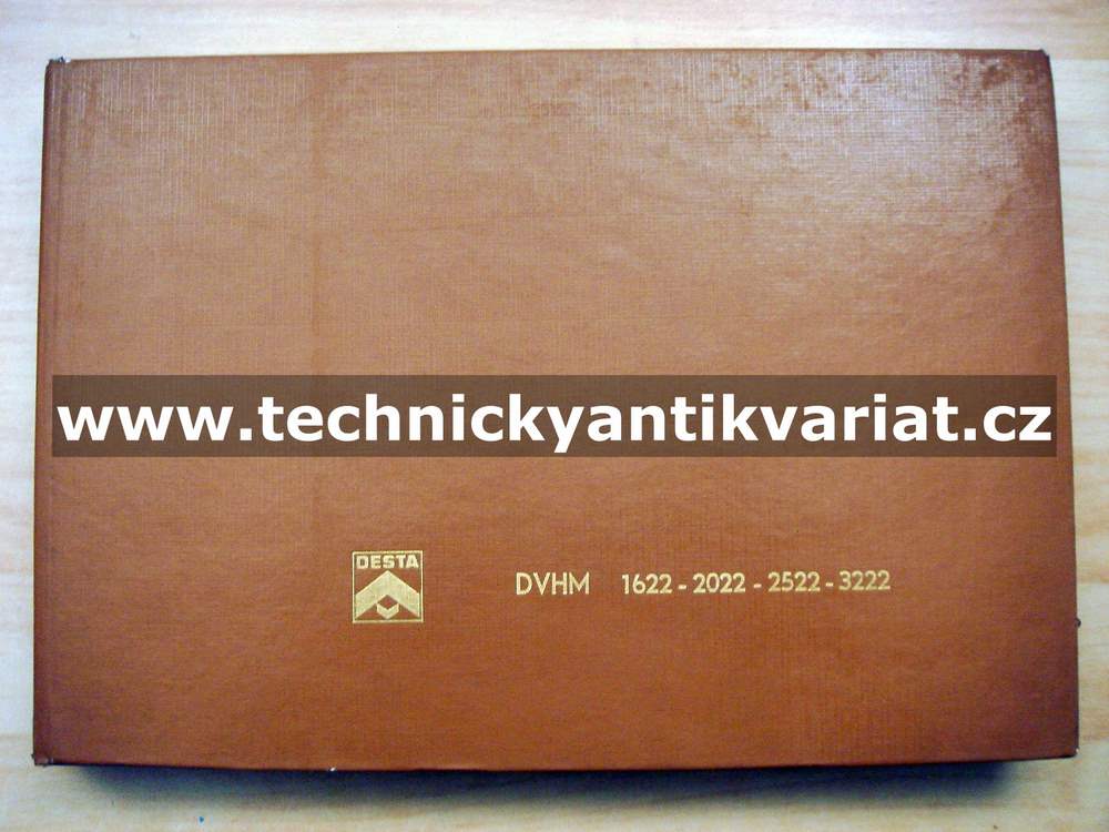 DESTA DVHM 1622, 2022, 2522, 3222 - katalog náhradních dílů (1971)
