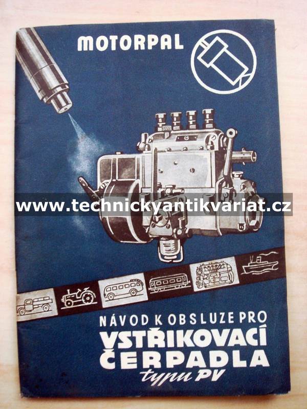 Vstřikovací čerpadla typu PV - návod k obsluze (