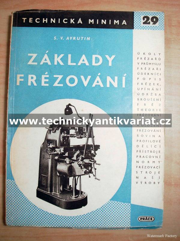 Základy frézování - S.V. Avrutin (1952)