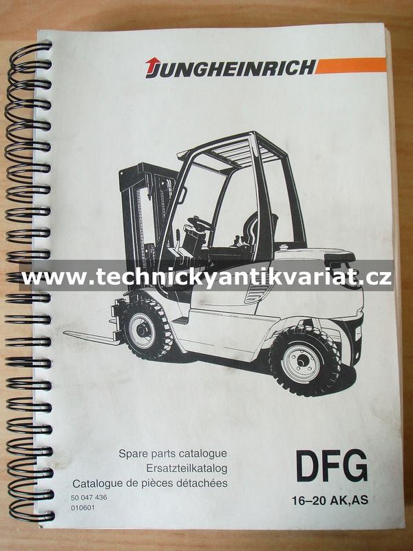 Jungheinrich DFG 16-20 AK, AS - Spare parts catalogue (2001)