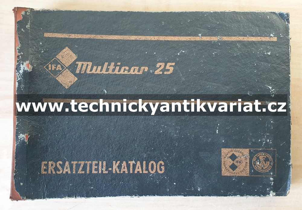 Multicar 25 - katalog náhradních dílů (1978)