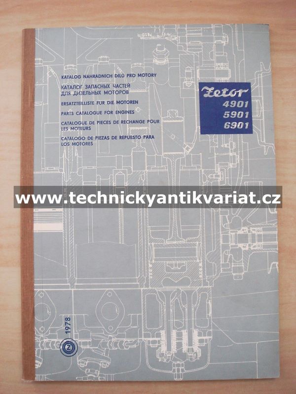 Zetor 4901, 5901, 6901 - katalog náhradních dílů (1978)