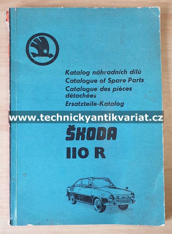 Škoda 110R - katalog náhradních dílů (1974-1975)