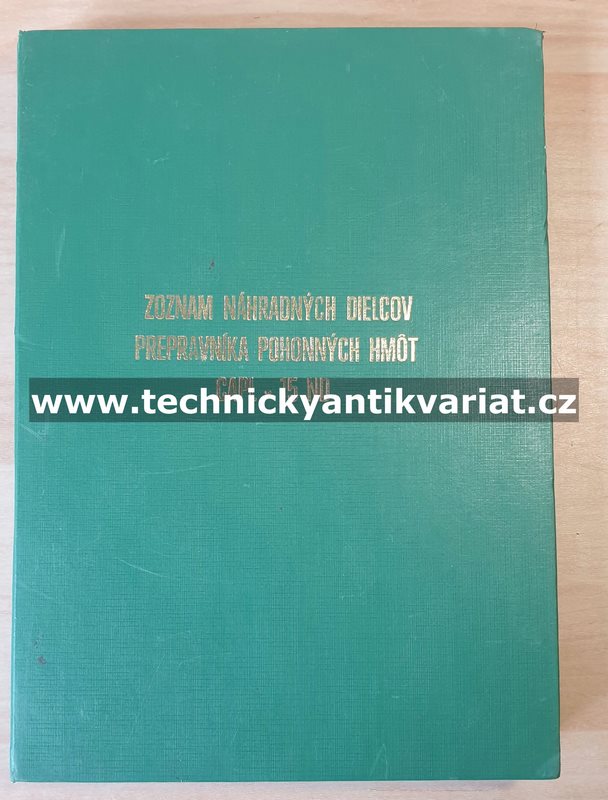 Tatra 148 CAPL 15 - prepravník pohonných hmot - zoznam náhradných dielcov (1977)