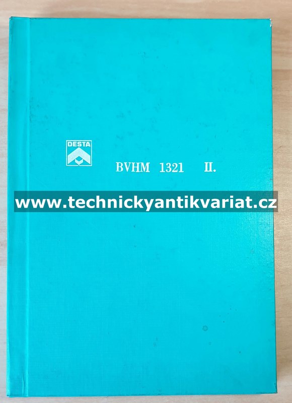 DESTA BVHM 1321 - katalog náhradních dílů (1980)