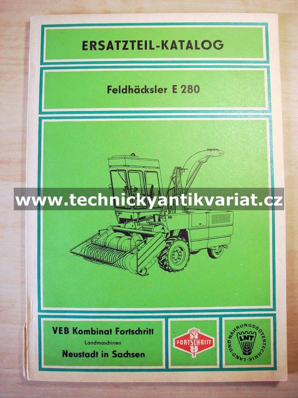 Feldhäcksler E 280 - Ersatzteil katalog (1973)