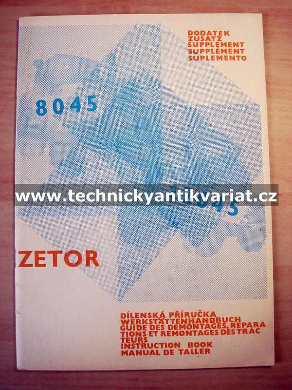 Zetor 8045, 12045 - dílenská příručka DODATEK