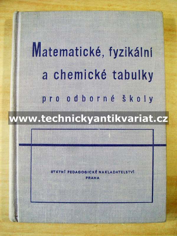 Matematické, fyzikální a chemické tabulky pro odborné školy (1964)