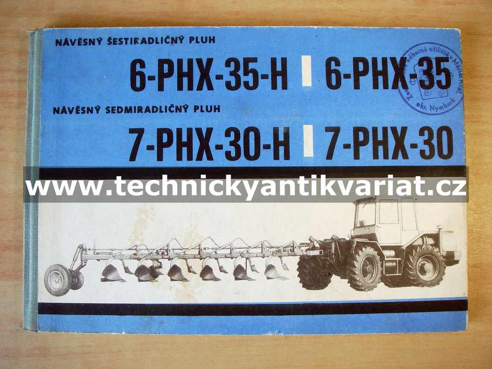 6PHX35H, 6PHX35, 7PHX30H, 7PHX30 - návěsný pluh