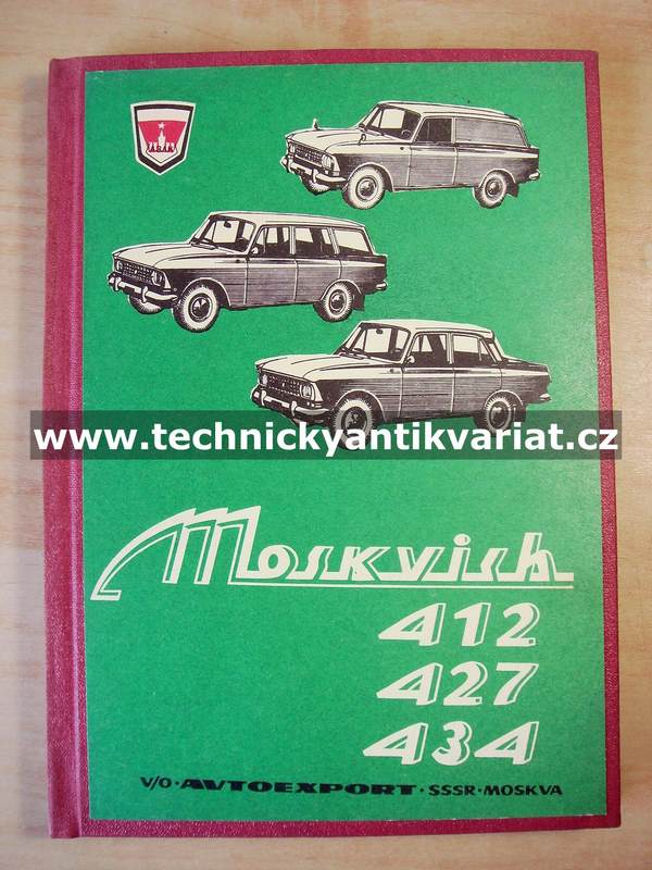 Moskvič 412, 427, 434 - návod k obsluze (1974)