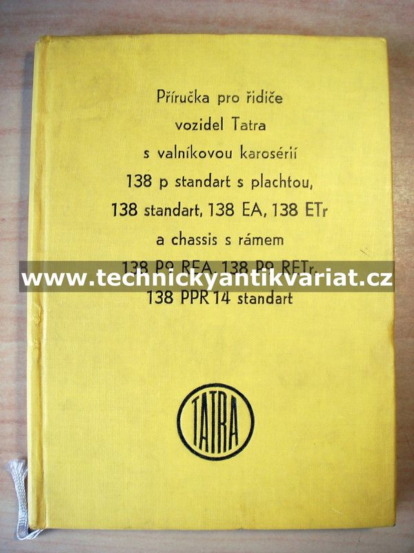 Tatra 138 - příručka pro řidiče (1965)