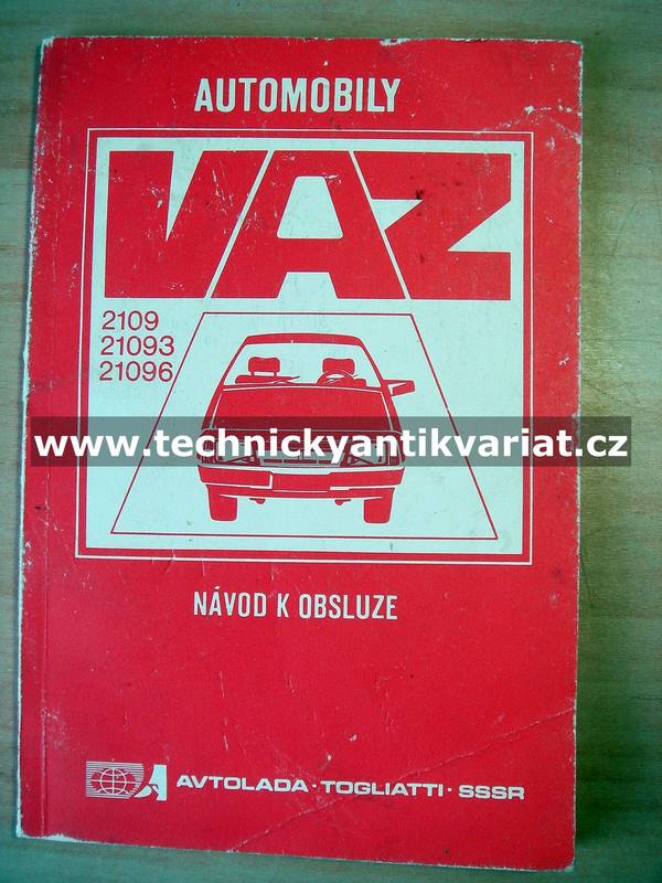 VAZ 2109, 21093, 21096 - návod k obsluze