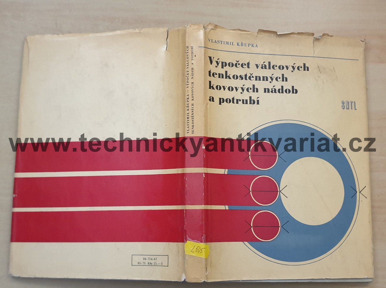 Výpočet válcových tenkostěnných kovových nádob a potrubí - Vlastimil Křupka (1967)