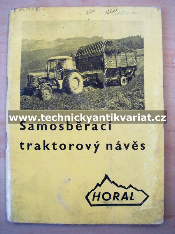 Horal - samosběrací traktorový návěs