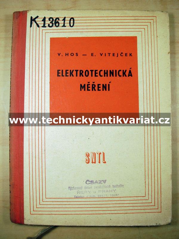 Elektronická měření - His, Vitejček (1961)
