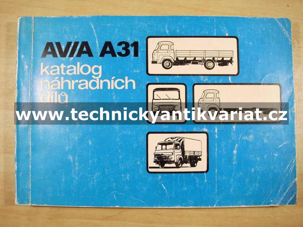 Avia A31 Katalog náhradních dílů (1985)