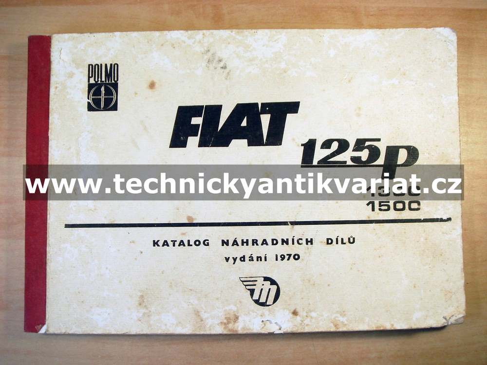 Fiat 125p - katalog náhradních dílů (1970)