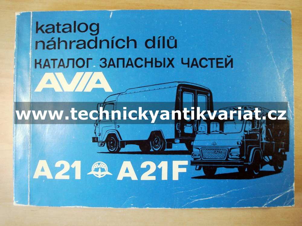 Avia A21, A21F - Katalog náhradních dílů (1987)