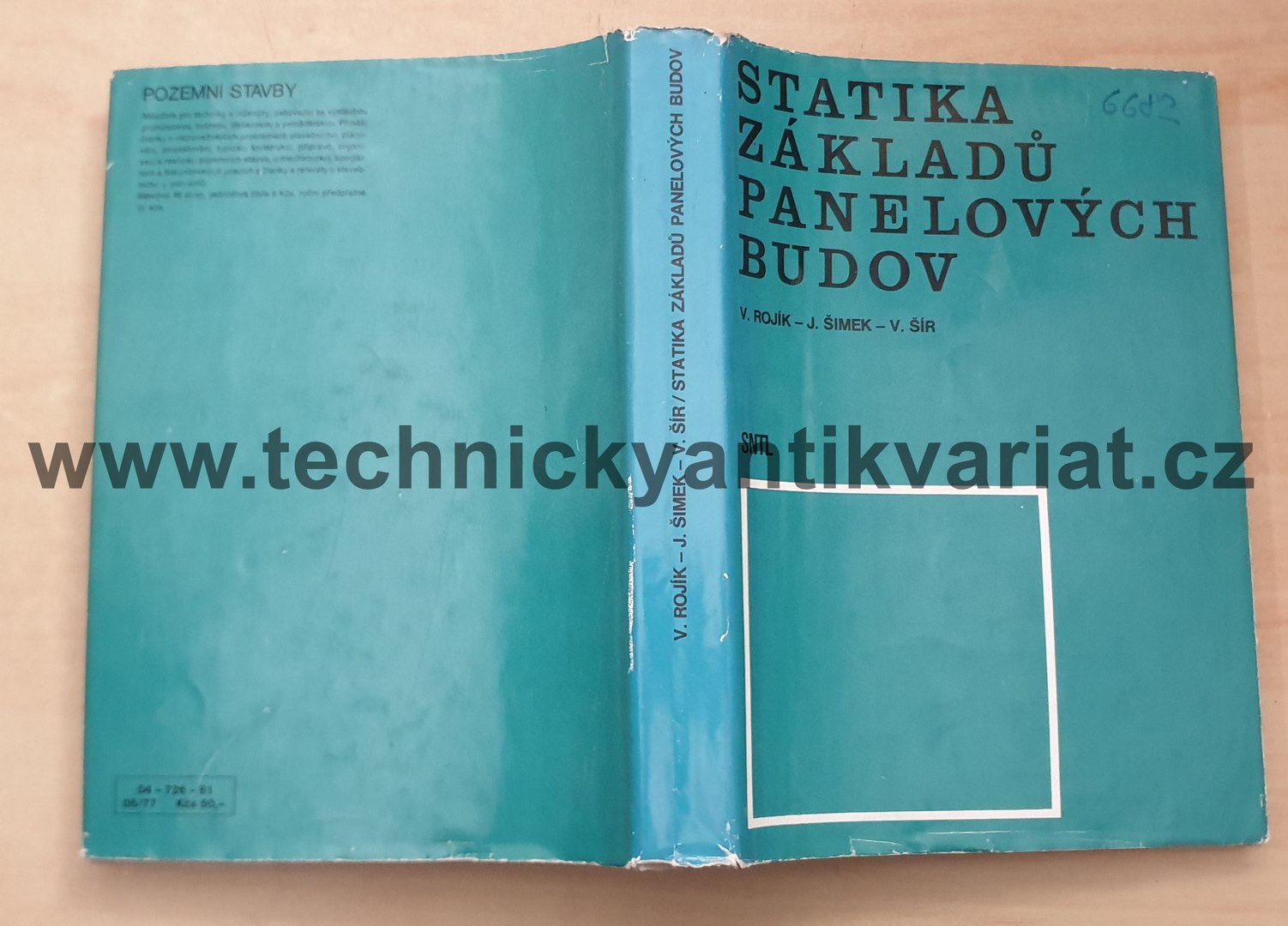 Statika základů panelových budov - Rojík, Šimek, Šír (1981)