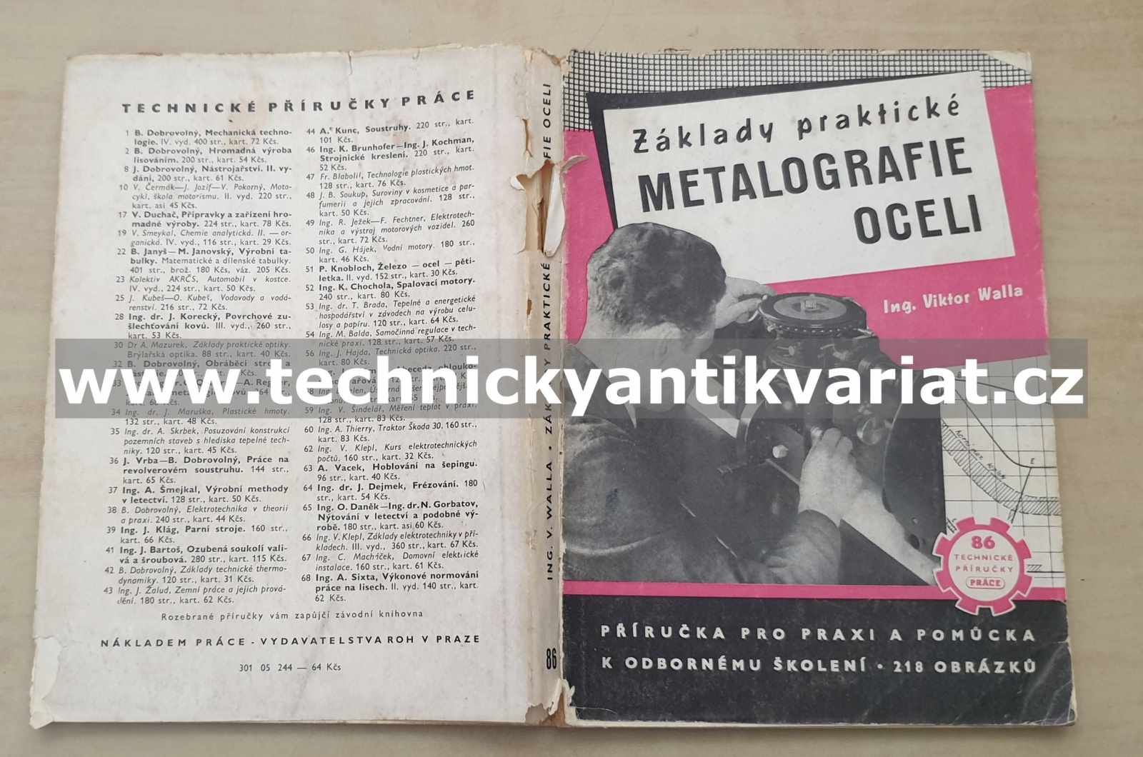 Základy praktické metalografie oceli - V.Walla (1954)