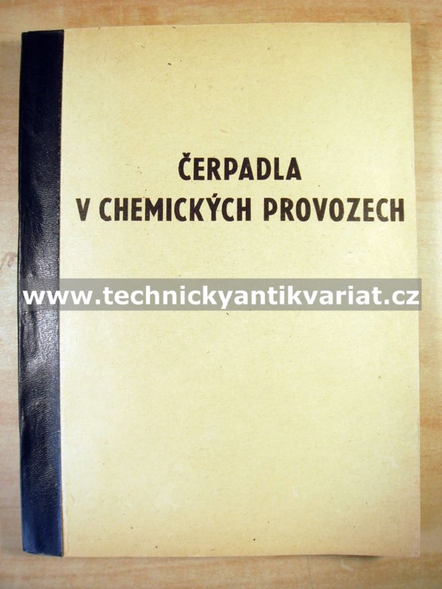 Čerpadla v chemických provozech - Antonín Hubner