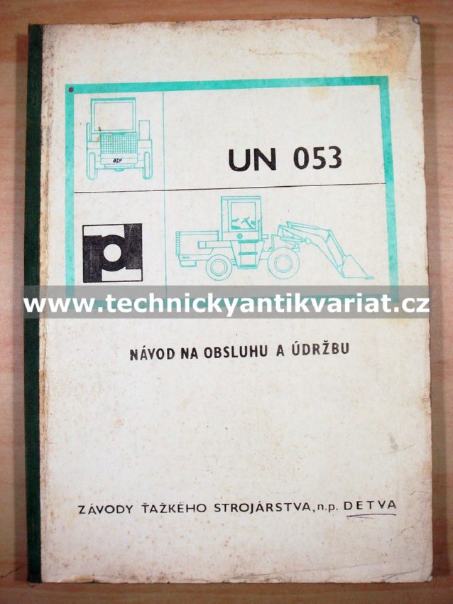 UN 053 - Návod k obsluze a údržbě (1981)