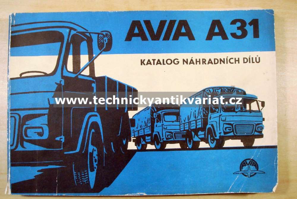 Avia A31 - katalog náhradních dílů (1983)