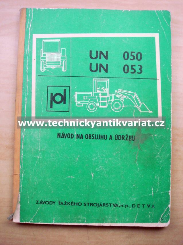 UN 050, UN 053 - návod na obsluhu a údržbu (1979)