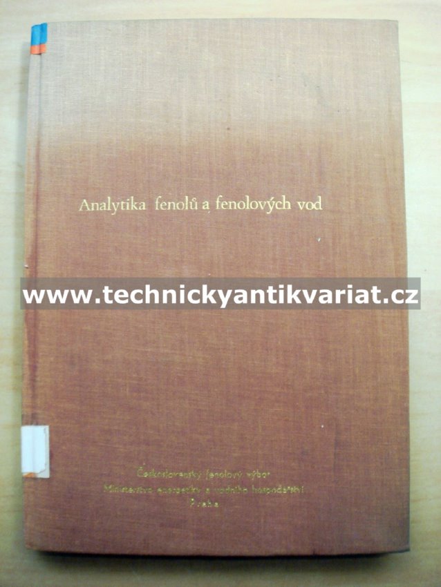 Analytika fenolů a fenolových vod (1958)