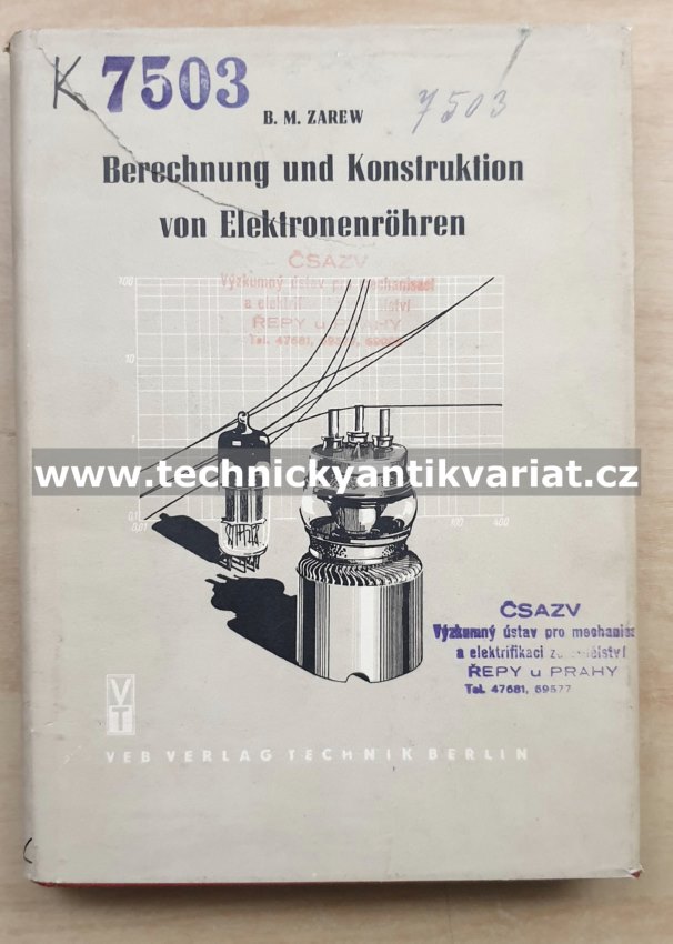 Berechnung und konstruktion von elektronenrohren - Zarew (1955)