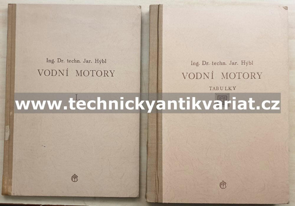 Vodní motory I. text+ tabulky (1950)