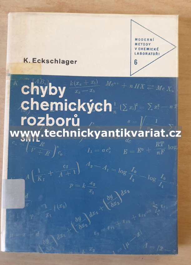 Chyby chemických rozborů - Karel Eckschlager (1971)