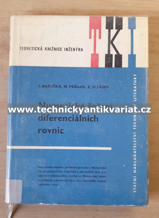 Numerické řešení diferenciálních rovnic - Babuška, Práger, Vitásek (1964)