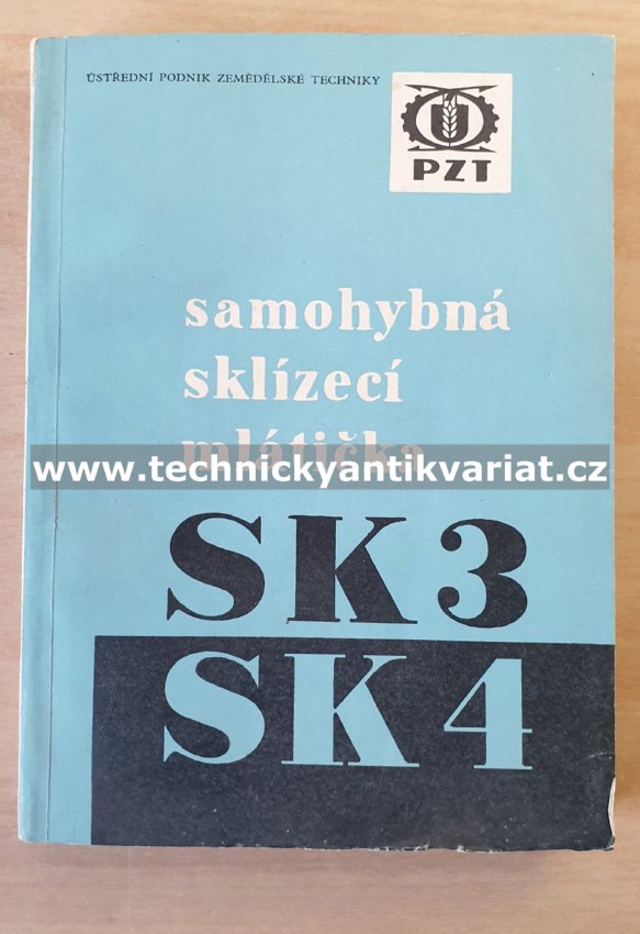 Samohybná sklízecí mlátička SK3, SK4 - popis, návod k obsluze (1964)