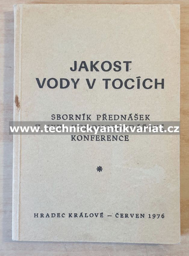 Jakost vody v tocích - sborník (1976)