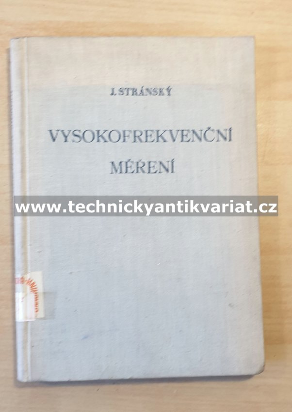 Vysokofrekvenční měření - Josef Stránský (1954)