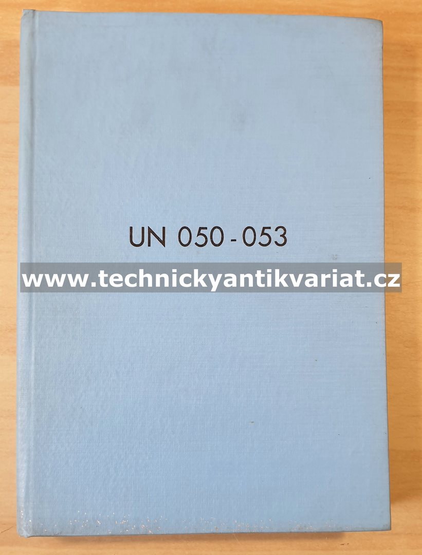 UN 050, UN 053 - katalog náhradných dielov (1979)
