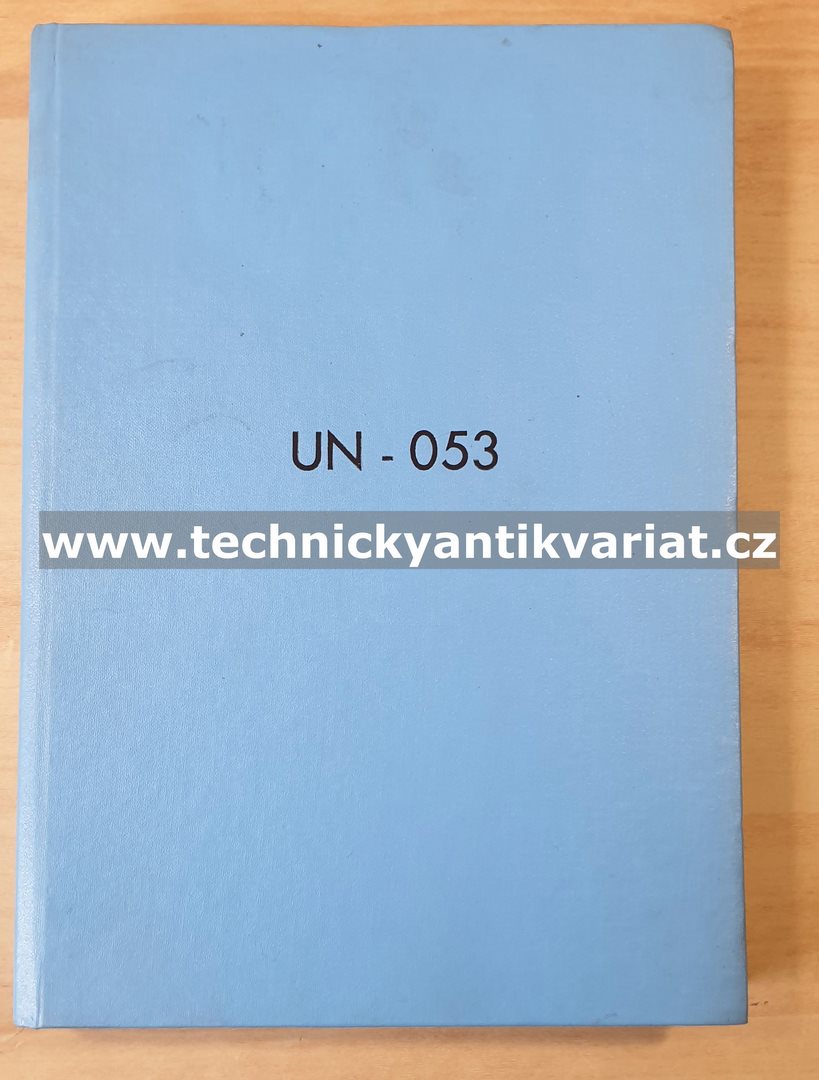 UN 053 - katalog súčiastok a náhradných dielov (1989)