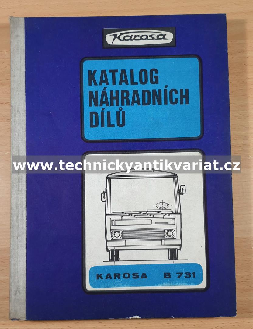 Karosa B731 - katalog náhradních dílů (1982)
