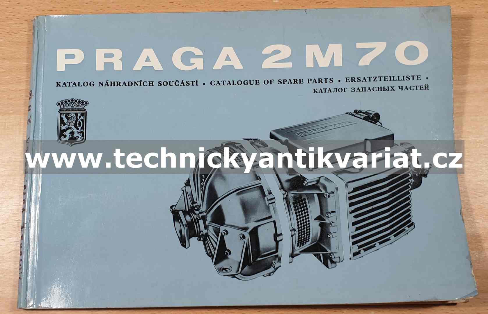 Praga 2M70 Automatická převodovka - katalog náhradních součástí