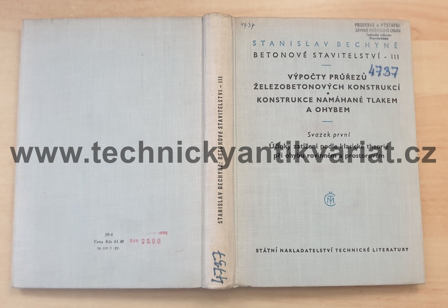Betonové stavitelství III.výpočty, konstrukce, Svazek 1 - Stanislav Bechyně (1956)