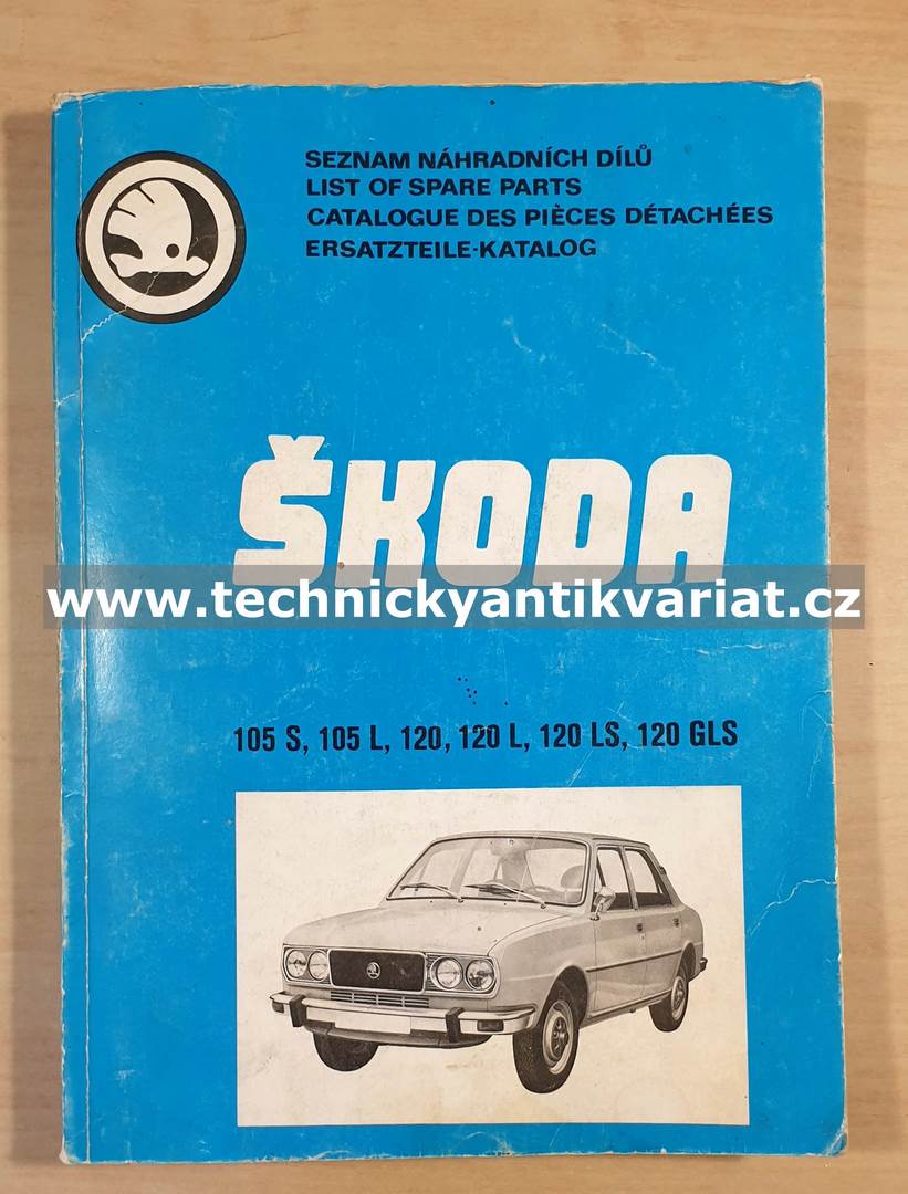 Škoda 105S, 105L, 120, 120L, 120LS, 120GLS - Seznam náhradních dílů (1979-81)